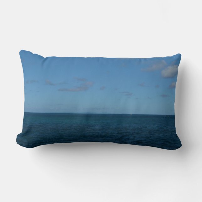 Almofada Lombar Rua. Lucia Horizon Blue Ocean (Frente)