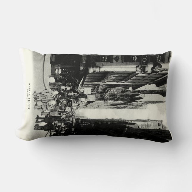 Almofada Lombar Rua Nassau de 1905, Nova Iorque (Frente)