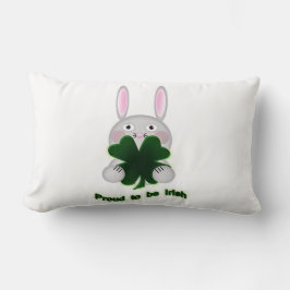 Almofada Lombar Rua. Patricks Bunny Orgulha ser irlandês Shamrock