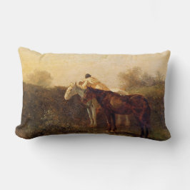 Almofada Lombar Rurais Rendezvous (Beijo Romântico em Horseback)