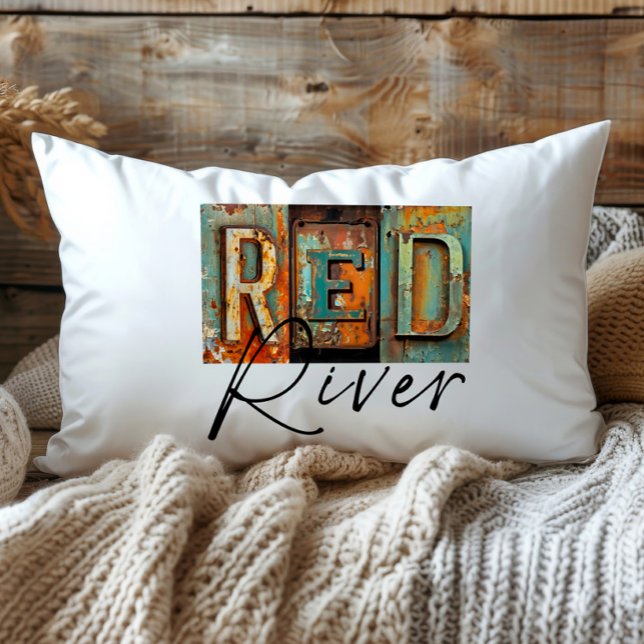 Almofada Lombar Rustic Metal Red River (Criador carregado)