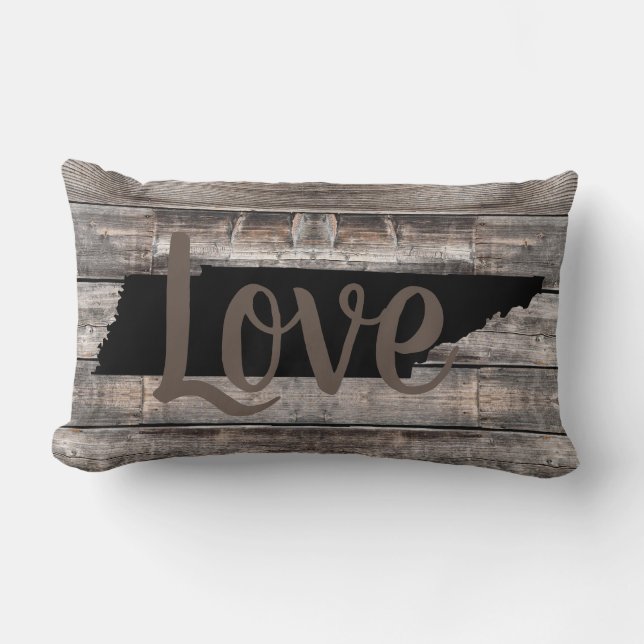 Almofada Lombar rustic TENNESSEE LOVE in script | (Frente)