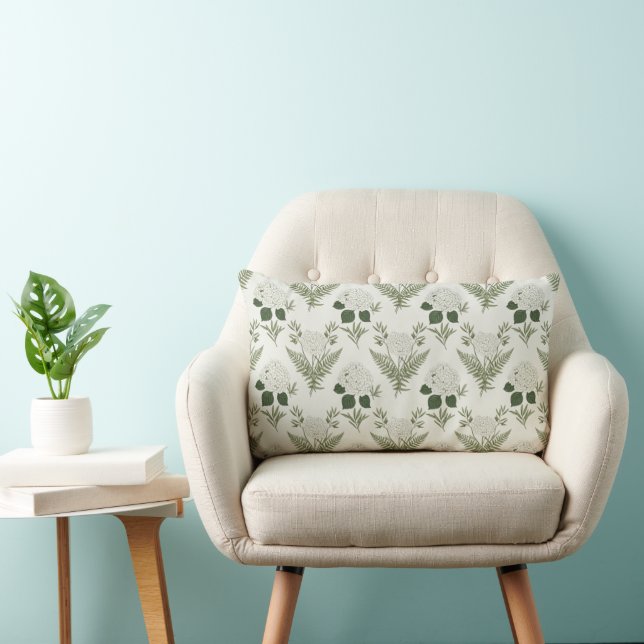 Almofada Lombar Sage Green Botanical  (Cadeira)