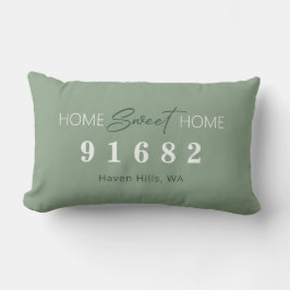 Almofada Lombar Sage Home Sweet Home Zip Code