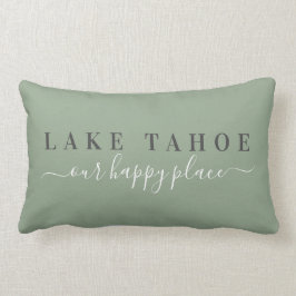 Almofada Lombar Sage Lake Tahoe Happy Place Travesseiro lombar