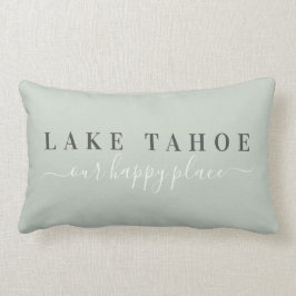 Almofada Lombar Sage Lake Tahoe Happy Place Travesseiro lombar