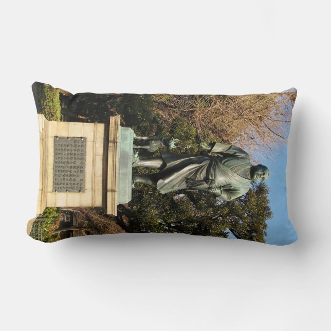 Almofada Lombar Saigo Takamori (O Último Samurai) & Estátua De Cac (Frente)