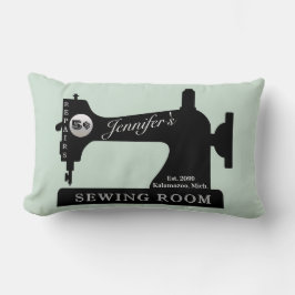 Almofada Lombar Sala de Máquinas de Costurar Presente com Sewing Q