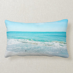 Almofada Lombar Sandpiper Tropical Florida Beach Sand Ocean Waves