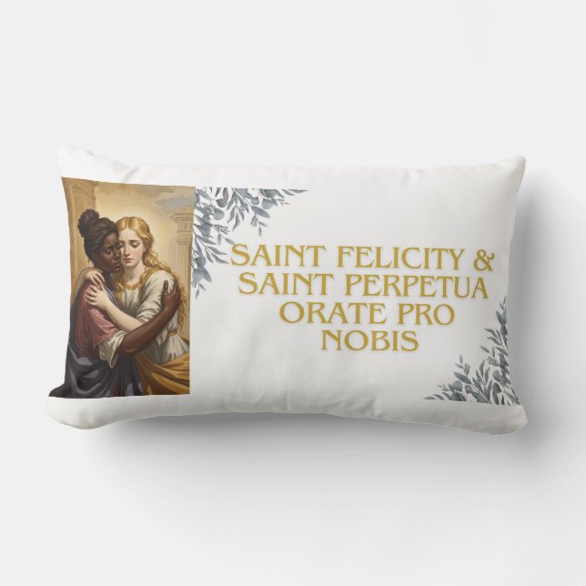 Almofada Lombar Santa Perpétua & Santa Felicidade (Frente)