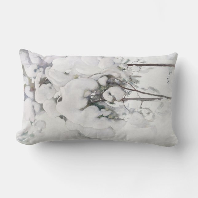 Almofada Lombar Saplings (por Pekka Halonen) de pinheiro coberto p (Frente)