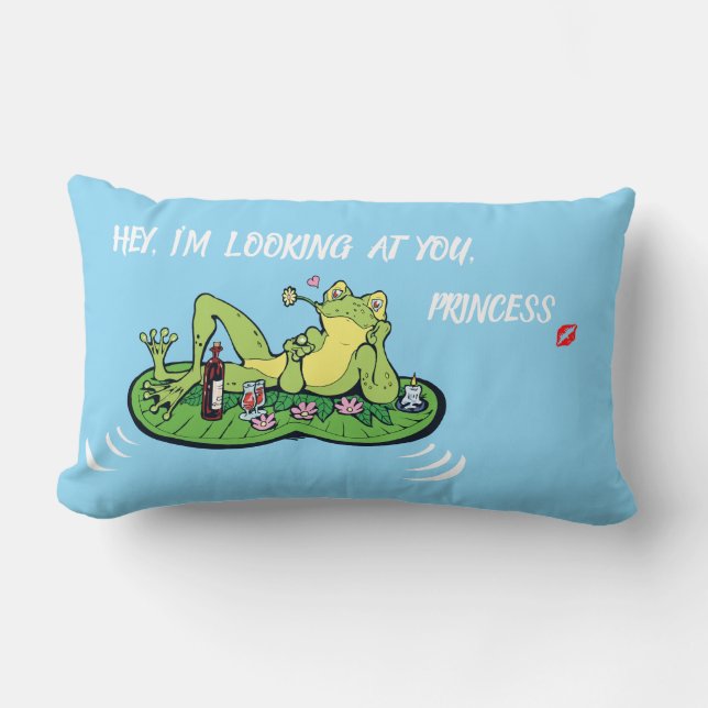 Almofada Lombar Sapo travesseiro decorativo Dia de os namorados Lo (Frente)