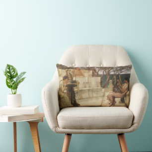 Almofada Lombar Sappho e Alceu por Sir Lawrence Alma-Tadema