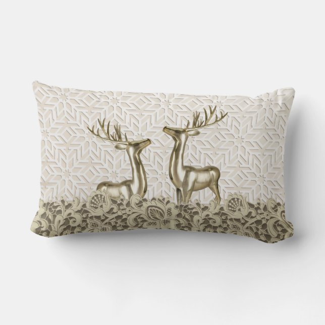 Almofada Lombar Scandi Deer Throw Pillow (Verso)