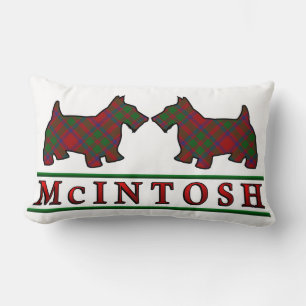 Almofada Lombar Scottish Clan McIntosh Tartan Scottie Dogs