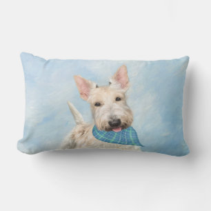 Almofada Lombar Scottish Terrier Wheaten Dog Painting