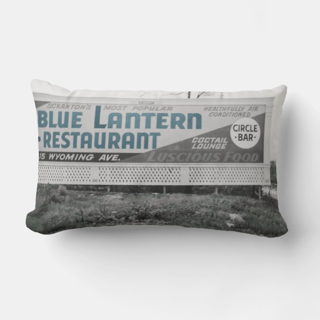 ALMOFADA LOMBAR SCRANTON PENNSYLVANIA BLUE LANTERN RESTAURANTE (Frente)