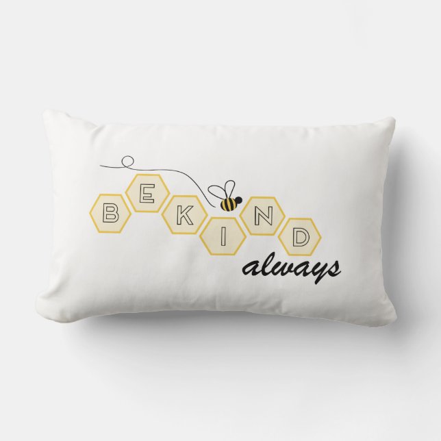 Almofada Lombar Seja sempre gentil Travesseiro (Frente)