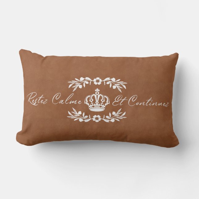 Almofada Lombar sela de guião branca mancha Carregar calmo francês (Frente)