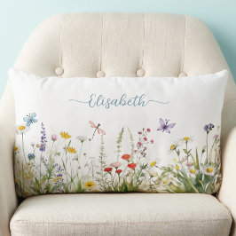 Almofada Lombar Selvagens - Nome do Script Azul Teal