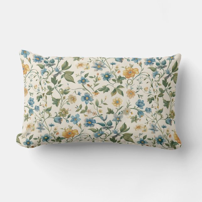 Almofada Lombar Serenidade Azul Pastel (Frente)