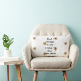 Almofada Lombar Shakespeare Summer Quote Decor For Home 