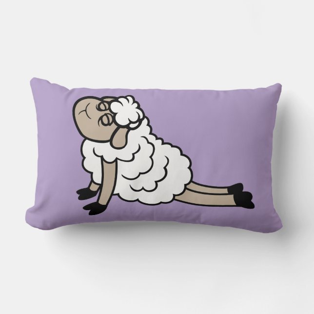 Almofada Lombar Sheep Tired Exhausted Yoga Cobra Pose Bhujangasana (Frente)