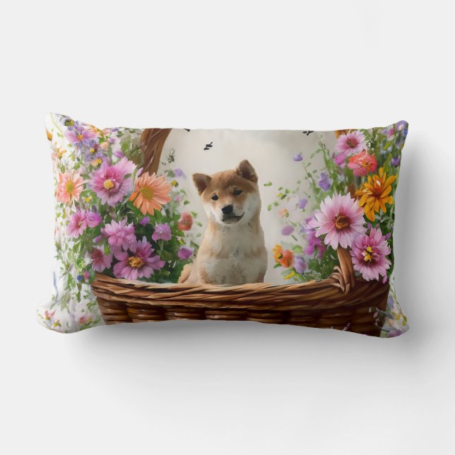 Almofada Lombar Shiba Inu Puppy (Frente)