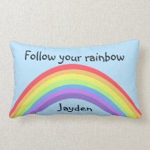 Siga seu arco-íris personalizado com seu nome