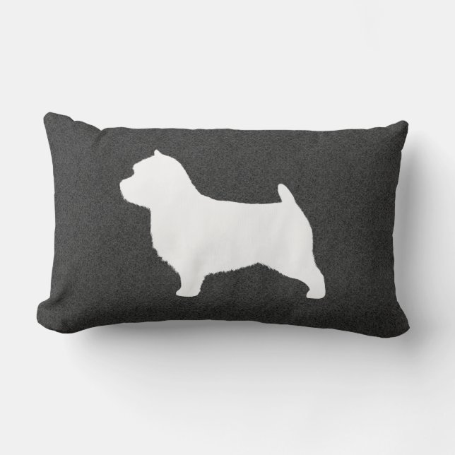 Almofada Lombar Silhueta Norwich Terrier (Frente)