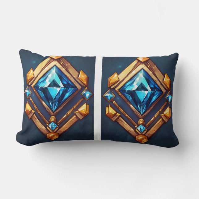 Almofada Lombar "Símbolo de Travesseiro de Flor do Jardim" (Frente)