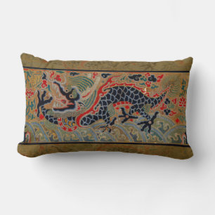 Almofada Lombar Símbolo Dragão Chinês Antiquado Asiático
