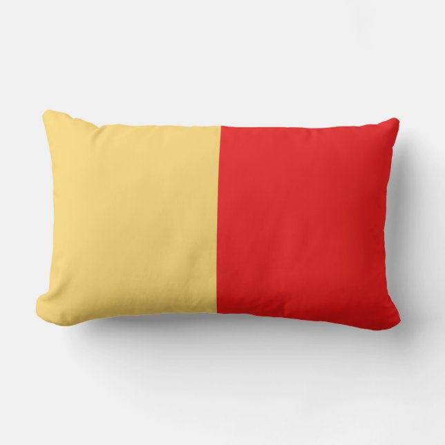 Almofada Lombar Símbolo italiano napoli da bandeira de Nápoles (Frente)