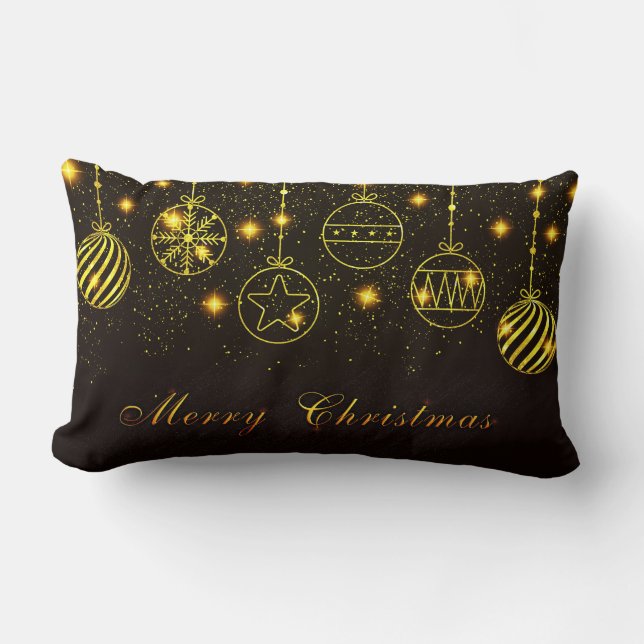 Almofada Lombar Símbolos de Feliz Natal (Frente)