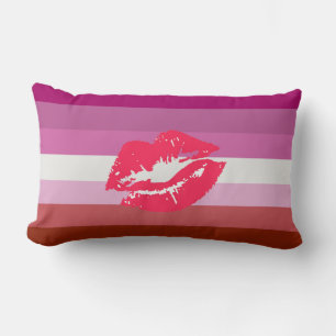 Almofada Lombar Sinalizador do Orgulho Lésbico Lipstick