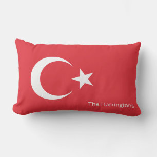 Almofada Lombar Sinalizador Turquia de Nome Personalizado
