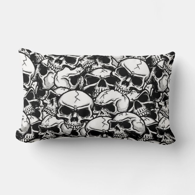 Almofada Lombar Skulls United Travesseiro (Frente)