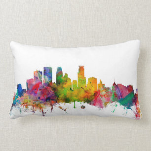 Almofada Lombar Skyline de Minneapolis Minnesota