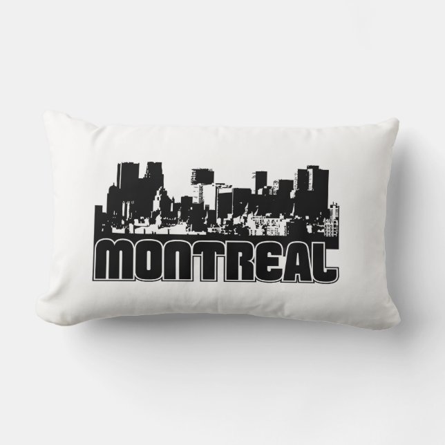 Almofada Lombar Skyline de Montreal (Frente)