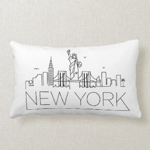 Almofada Lombar Skyline de New York