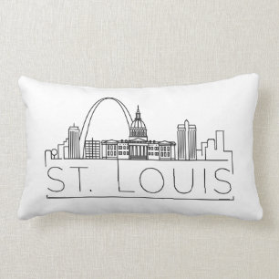 Almofada Lombar Skyline de St Louis, Missouri