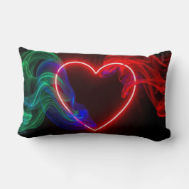 Almofada Lombar Smokin' Red Hot Valentine Hearts on a Throw Pillow