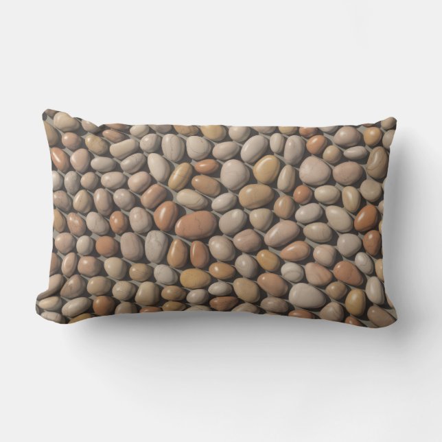 Almofada Lombar Smooth Riverbed Pebbles (Frente)