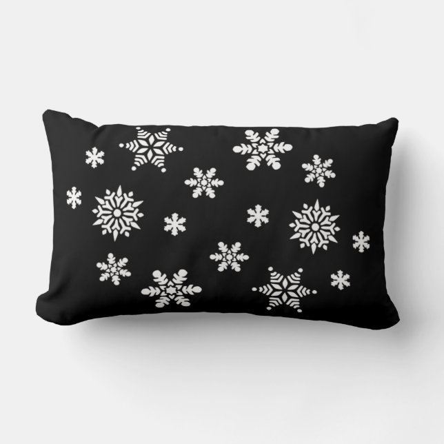 ALMOFADA LOMBAR SNOWFLAKES DO INVERNO (Frente)