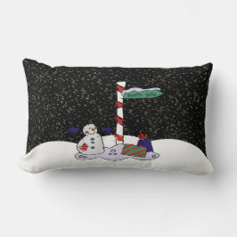 Almofada Lombar Snowman e Polo Norte -
