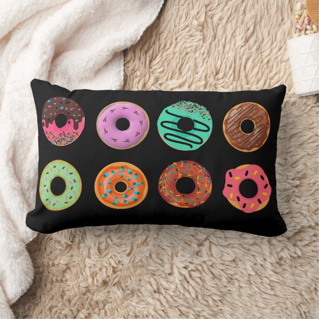 Almofada Lombar Sobremesa, Donuts Bonitos, Donut Doce, Donuts (Cobertor)