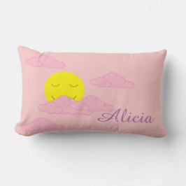 Almofada Lombar Sol no Céu enevoado: Rosa Claro