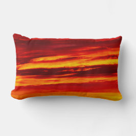 Almofada Lombar Sol vermelho brilhante