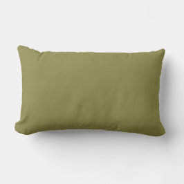 Almofada Lombar Solid Medium Tone Olive Green