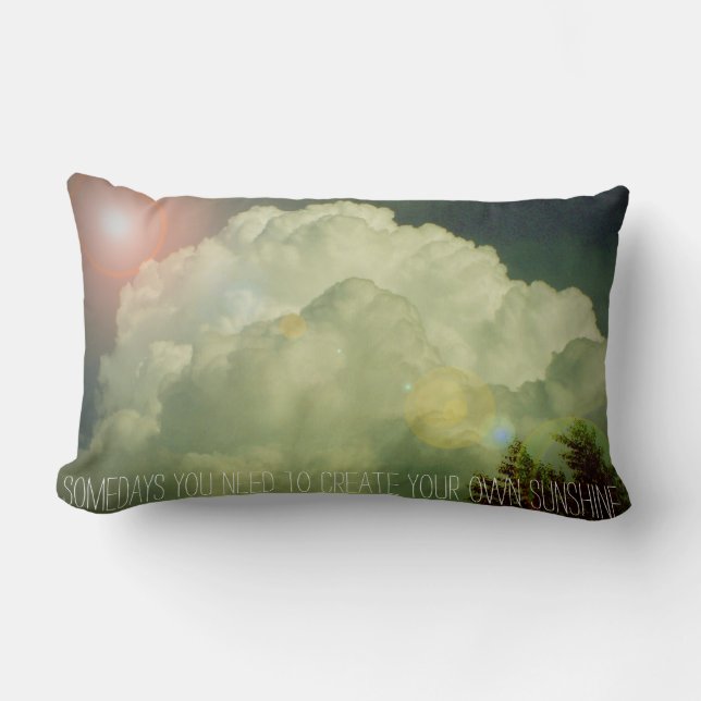 Almofada Lombar Somedays que você precisa de criar sua própria luz (Frente)